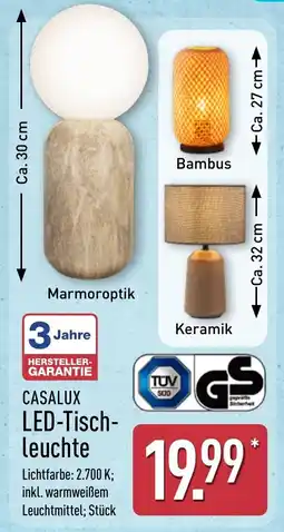 Aldi Nord CASALUX LED-Tischleuchte Angebot
