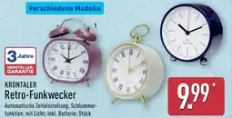 Aldi Nord KRONTALER Retro-Funkwecker Angebot