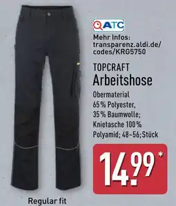 Aldi Nord TOPCRAFT Arbeitshose Angebot