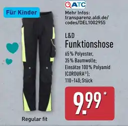 Aldi Nord L&D Funktionshose Angebot