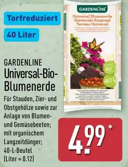 Aldi Nord GARDENLINE Universal Bio- Blumenerde Angebot