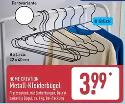 Aldi Nord HOME CREATION Metall-Kleiderbügel Angebot