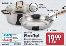 Aldi Nord CROFTON Pfanne/Topf Angebot