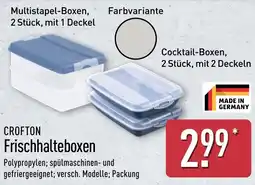 Aldi Nord CROFTON Frischhalteboxen Angebot
