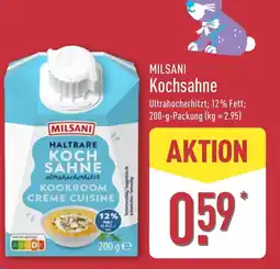 Aldi Nord MILSANI Kochsahne Angebot