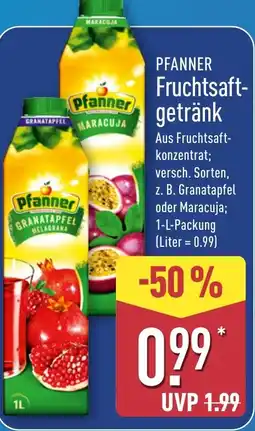 Aldi Nord PFANNER Fruchtsaftgetränk Angebot