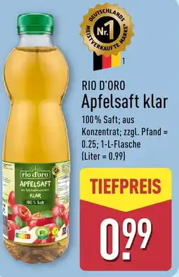 Aldi Nord RIO D'ORO Apfelsaft klar Angebot