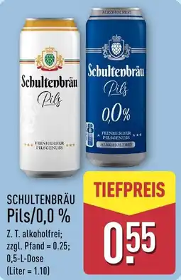 Aldi Nord SCHULTENBRÄU Pils/0,0 % Angebot