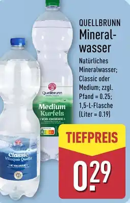 Aldi Nord QUELLBRUNN Mineralwasser Angebot