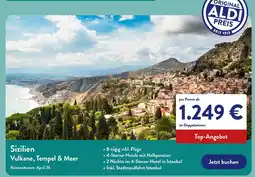 Aldi Nord Sizilien Vulkane, Tempel & Meer Angebot