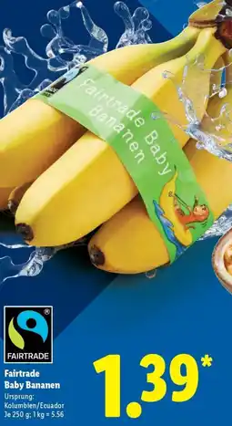 Lidl Fairtrade Baby Bananen Angebot