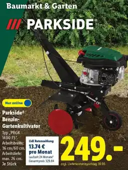 Lidl Parkside Benzin- Gartenkultivator Angebot