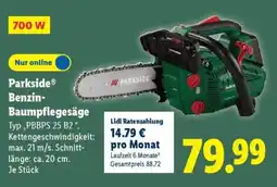 Lidl Parkside Benzin- Baumpflegesäge Angebot