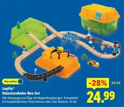 Lidl Lupilu Holzeisenbahn-Box-Set Angebot