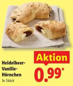 Lidl Heidelbeer- Vanille Hörnchen Angebot