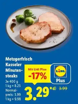 Lidl Metzgerfrisch Kasseler Minutensteaks Angebot