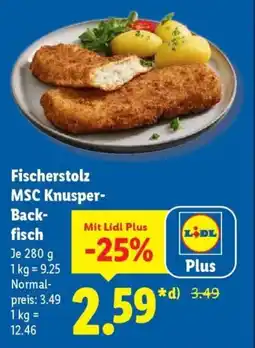 Lidl Fischerstolz MSC Knusper- Backfisch Angebot