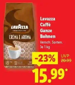 Lidl Lavazza Caffè Ganze Bohnen Angebot