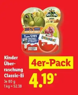 Lidl Kinder Überraschung Classic-Ei 4er-Pack Angebot