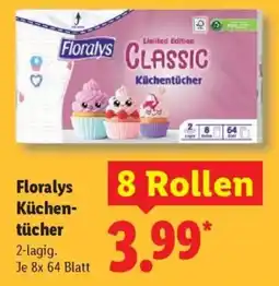 Lidl Floralys Küchentücher Angebot