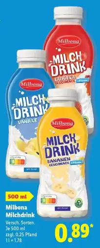 Lidl Milbona Milchdrink Angebot