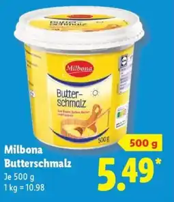 Lidl Milbona Butterschmalz Angebot