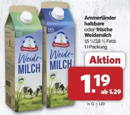 Famila Nord West Ammerländer haltbare oder frische Weidemilch Angebot
