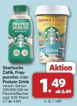 Famila Nord West Starbucks Caffè, Frap- puccino oder Protein Drink Angebot