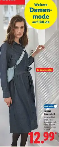 Lidl Esmara Jeanskleid Angebot