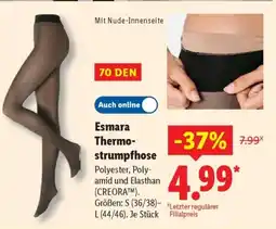 Lidl Esmara Thermo strumpfhose Angebot