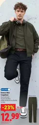 Lidl Esmara Men Cargohose Angebot