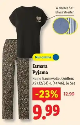 Lidl Esmara Pyjama Angebot