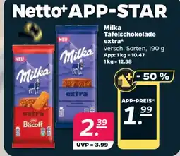 NETTO Milka Tafelschokolade extra Angebot