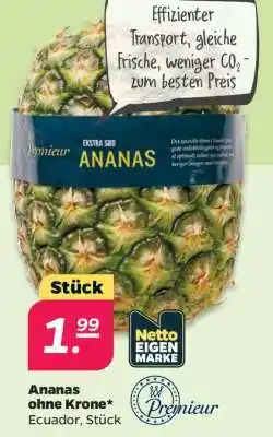 NETTO Ananas ohne Krone Angebot
