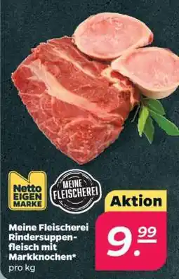 NETTO Meine Fleischerei Rindersuppenfleisch mit Markknochen Angebot