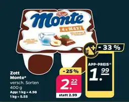 NETTO Zott Monte Angebot
