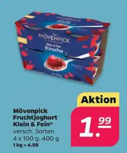 NETTO Mövenpick Fruchtjoghurt Klein & Fein Angebot
