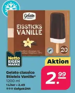 NETTO Gelato classico Stieleis Vanille Angebot