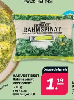 NETTO HARVEST BEST Rahmspinat Portionen Angebot