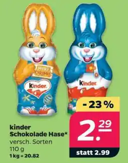 NETTO kinder Schokolade Hase Angebot
