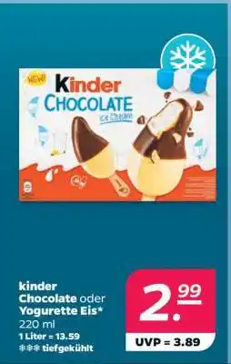 NETTO kinder Chocolate oder Yogurette Eis Angebot