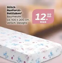 NETTO Stitch Renforcé-Bettlaken Angebot