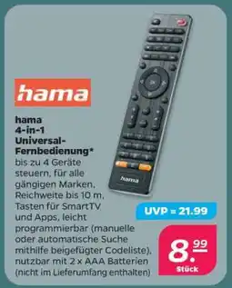 NETTO hama 4-in-1 Universal-Fernbedienung Angebot