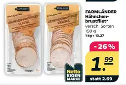 NETTO FARMLÄNDER Hähnchenbrustfilet Angebot
