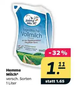 NETTO Hemme Milch Angebot
