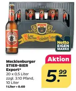 NETTO Mecklenburger STIER-BIER Export Angebot