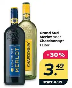 NETTO GRAND SUD Merlot oder Chardonnay Angebot