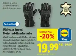 Lidl Ultimate Speed Motorrad-Handschuhe Angebot
