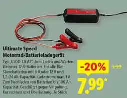 Lidl Ultimate Speed Motorrad-Batterieladegerät Angebot