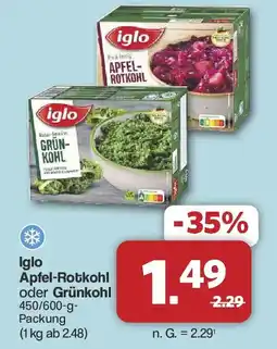 Famila Nord West Iglo Apfel-Rotkohl oder Grünkohl Angebot